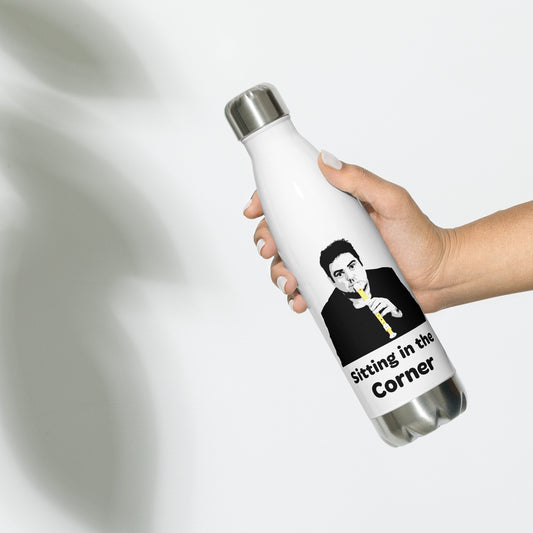 Richard Lindesay Sitting in the Corner Stainless steel water bottle